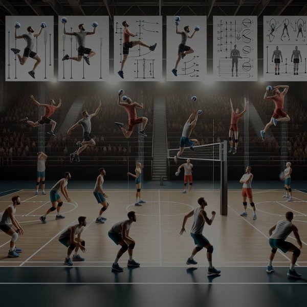 Quels exercices spécifiques de 'plyometrics' sont efficaces pour améliorer la puissance des sauts en volleyball?